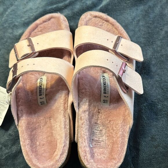 Womens Birkenstock Shearling Arizona Shoe - Picture 4 of 5